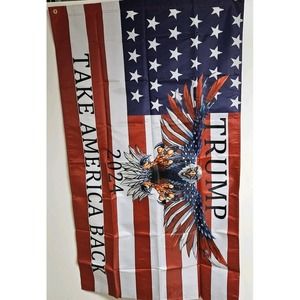 Donald Trump 2024‎ Flag Double Sided  Proud MAGA Republican 34x57